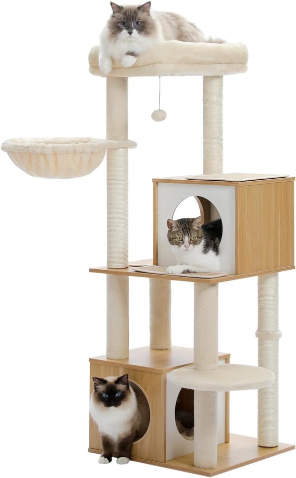 51 Inches Wooden Cat Tower