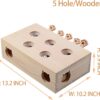 Cat Toys,A Mole Solid Wood Box Interactive Cat Toys,Catch Mice Game - Image 4
