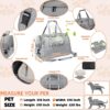 Cat Carriers，with Soft Travel Bag, Harness, Nail Clipper, Brush, Foldable Bowl - Image 4