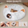 Cat Tunnel with Cat Bed , Adorable Plush Peekaboo Cat Cave - Image 5