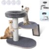 Cat Tree,Window Mountable Cat Tower for Indoor Cats with 4 Strong Suction Cups