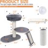 Cat Tree,Window Mountable Cat Tower for Indoor Cats with 4 Strong Suction Cups - Image 5