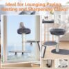 Cat Tree,Window Mountable Cat Tower for Indoor Cats with 4 Strong Suction Cups - Image 6