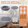Cat Tree,Window Mountable Cat Tower for Indoor Cats with 4 Strong Suction Cups - Image 7