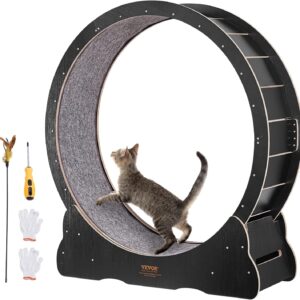 Cat Wheel Exerciser, 43.3 inch Large Cat Running Wheel with Ultra Low Noise