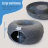 Cat Cave Donut,Cat Nest,3 Toy Balls and Hanging Ball for Play - Image 2