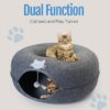Cat Cave Donut,Cat Nest,3 Toy Balls and Hanging Ball for Play - Image 5